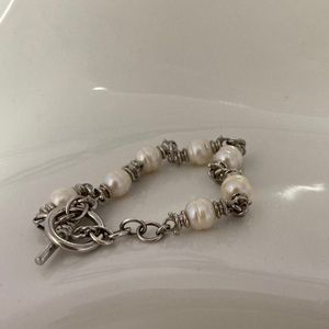 sterling bracelet with sea pearls